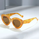 Cat Eye & Oval Luxury Sunglasses – Olive Green Retro Shades UV400 - Himpall